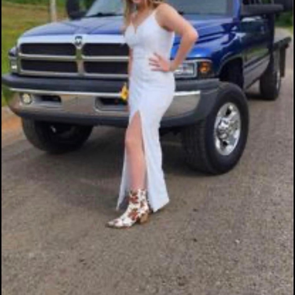 Medium white formal dress